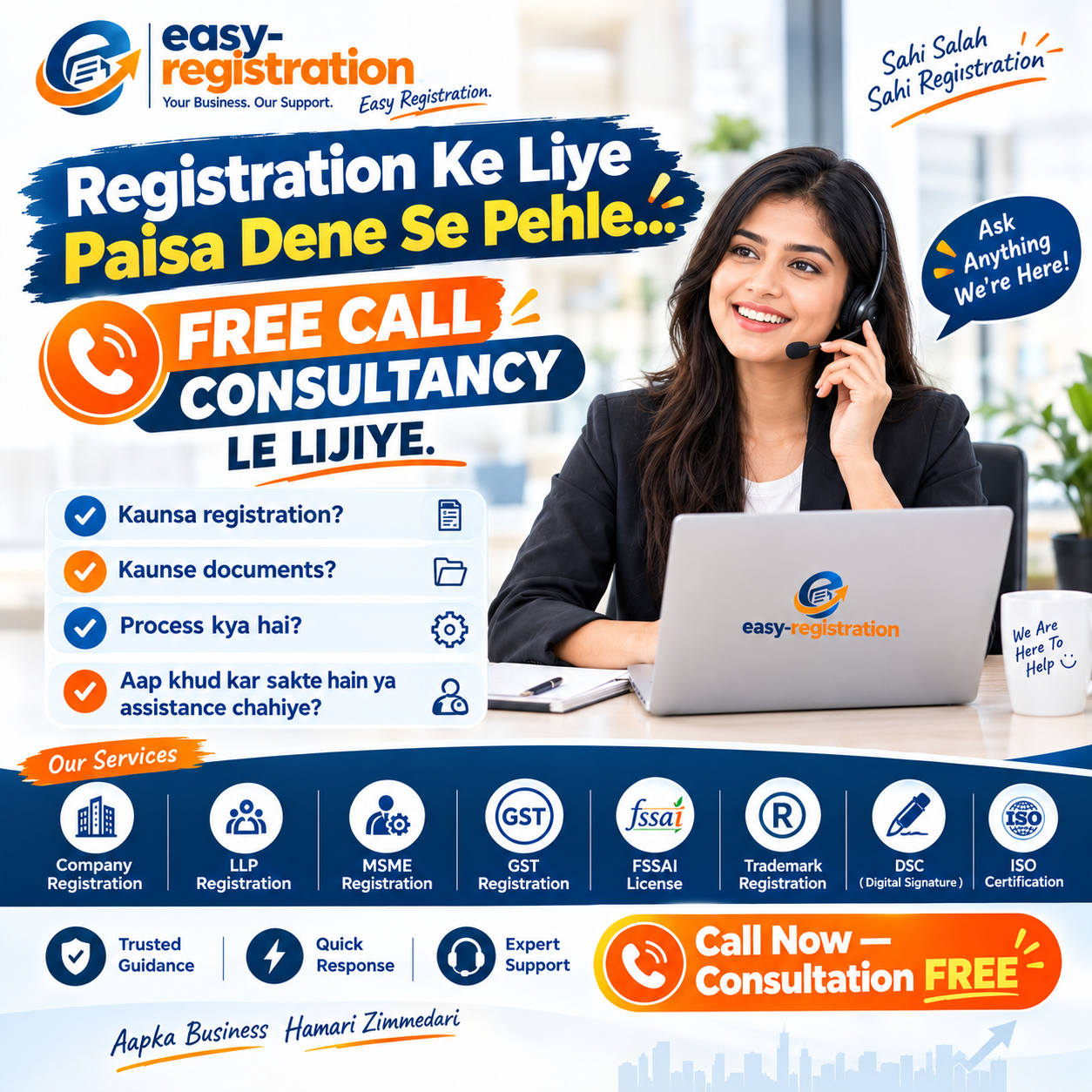 Easy Registration Free Business Consultation